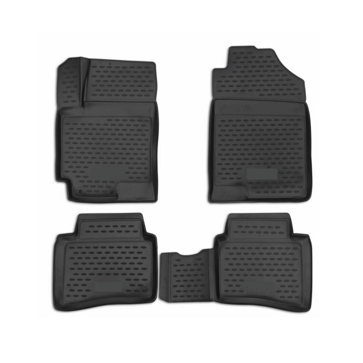 Kia Rio Floor Mats - Omac - Rubber TPE - Black - '18-'24